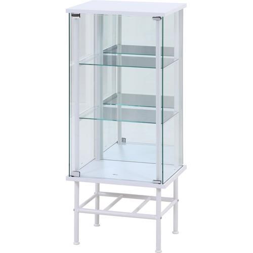 不二貿易 【組立品】レグラス コレクションケース スタンド 3段 ミラータイプ WH 95850【代引・日時指定・キャンセル不可・北海道沖縄離島配送不可】