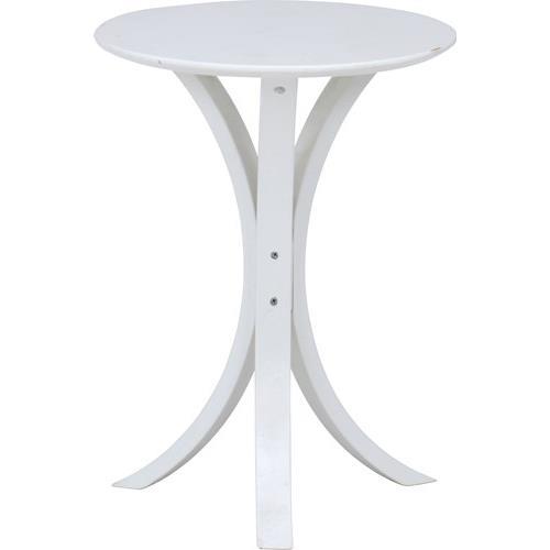 不二貿易  【組立品】 サイドテーブル ＣＦ－９１３ ＷＨ 95946【代引・日時指定・キャンセル不可・北海道沖縄離島配送不可】