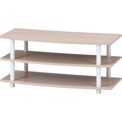 不二貿易 【組立品】TVラック 90 ホワイトウォッシュ 97530【代引・日時指定・キャンセル不可・北海道沖縄離島配送不可】