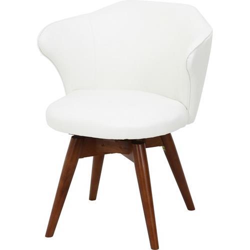 不二貿易  【組立品】 ダイニング回転チェア リーフ ＩＶ 97565【代引・日時指定・キャンセル不可・北海道沖縄離島配送不可】
