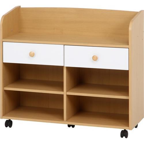 不二貿易 【組立品】 NORM ランドセルラック NA×WH 97606【代引・日時指定・キャンセル不可・北海道沖縄離島配送不可】