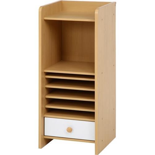 不二貿易 【組立品】NORM リビングラック ハイ NA×WH 97609【代引・日時指定・キャンセル不可・北海道沖縄離島配送不可】