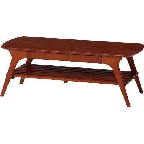 不二貿易 【組立品】引出し付きセンターテーブル BR 98070【代引・日時指定・キャンセル不可・北海道沖縄離島配送不可】