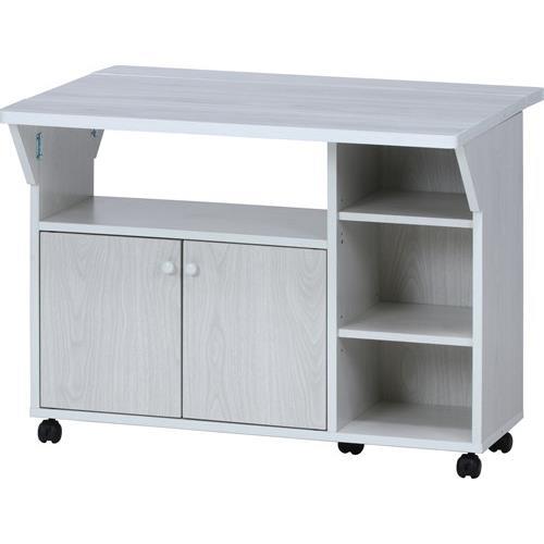 不二貿易  【組立品】バタフライキッチンカウンター ＷＨＷ 98726【代引・日時指定・キャンセル不可・北海道沖縄離島配送不可】