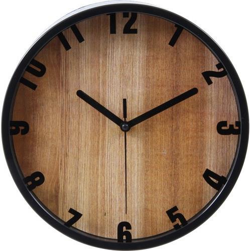 不二貿易  【完成品】 掛時計 ブランチ Φ２２ｃｍ ＢＫ ９９０２８ 99276【代引・日時指定・キャンセル不可・北海道沖縄離島配送不可】
