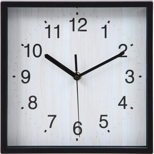 不二貿易  【完成品】 掛時計 シオン □２４ｃｍ ＢＫ 99044【代引・日時指定・キャンセル不可・北海道沖縄離島配送不可】