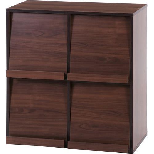 不二貿易 【組立品】ディスプレイラック 4マス MBR DP8085 99281【代引・日時指定・キャンセル不可・北海道沖縄離島配送不可】