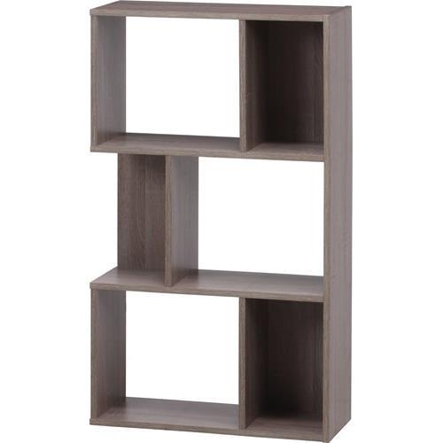 不二貿易  【組立品】 Ｓ型ディスプレイラック３段 ＧＹ 99739【代引・日時指定・キャンセル不可・北海道沖縄離島配送不可】