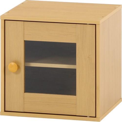 不二貿易 【組立品】キューブボックス ガラス扉 NA 99898【代引・日時指定・キャンセル不可・北海道沖縄離島配送不可】