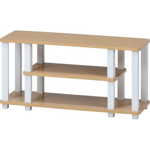 不二貿易 【組立品】フィット TVラック W80 NA×WH 99911【代引・日時指定・キャンセル不可・北海道沖縄離島配送不可】