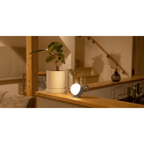 ムサシ(musashi) WAM-052GR グレー 充電式 まんまるねこちゃんセンサーライト