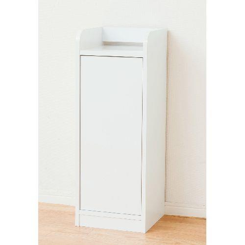 クロシオ 【組立式】21329 鏡面モデム収納ラック スリム ホワイト