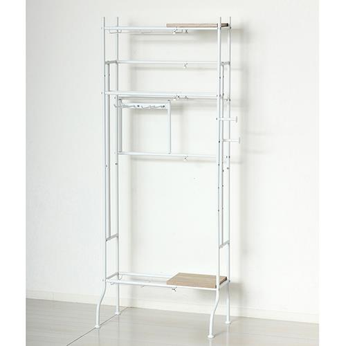 クロシオ 【組立式】 22858 ホワイト スポーツ用品ラック