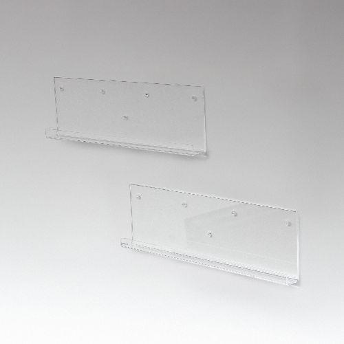 クロシオ 【完成品】アクリリックウォールシェルフW60浅型 2個組