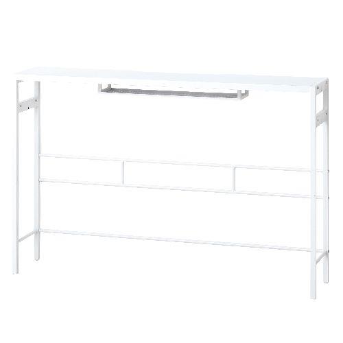 クロシオ 【組立式】23417 デュアルモニターテーブル ホワイト