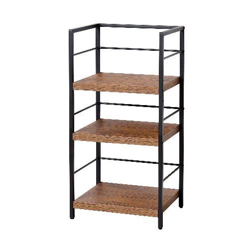 クロシオ 【組立式】23485 アート3段ラック ヴィンテージブラウン