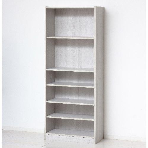 クロシオ 【組立式】25509 らくらく組立 文庫本棚600-1500 ホワイト