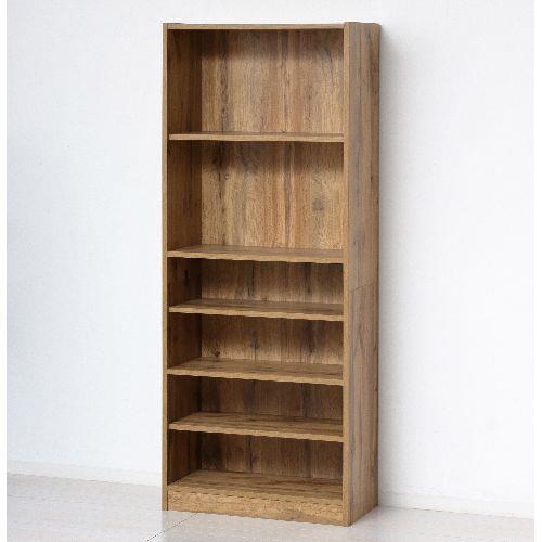 クロシオ 【組立式】25511 らくらく組立 文庫本棚600-1500 ナチュラル