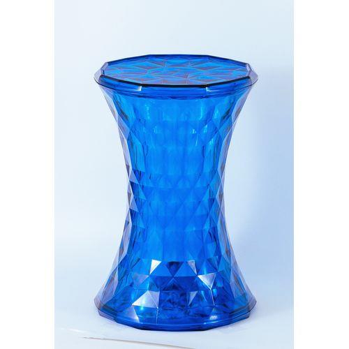 クロシオ 【完成品】スケルトン サイドテーブル ブルー