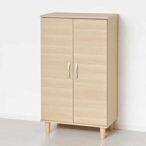 クロシオ 【組立式】39450 Newツードアシューズボックス ナチュラル