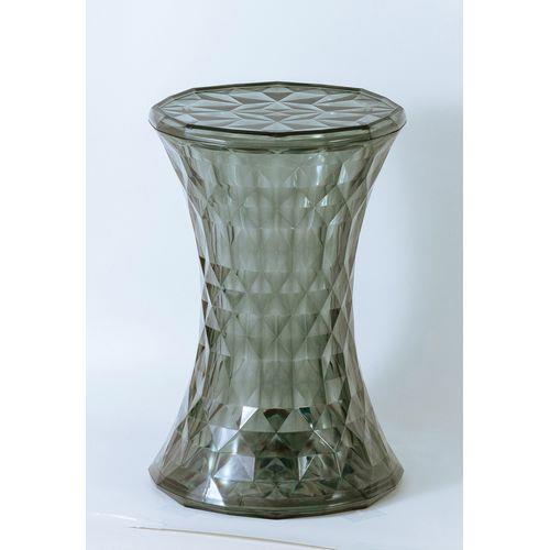 クロシオ 【完成品】スケルトン サイドテーブル グレー