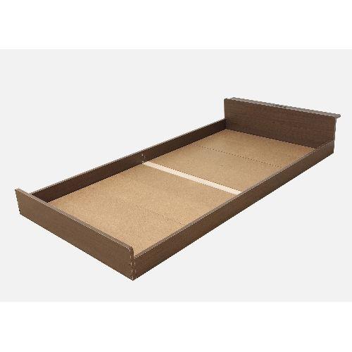 クロシオ 【組立式】 57633 フロアベッド コンセント付 ブラウン