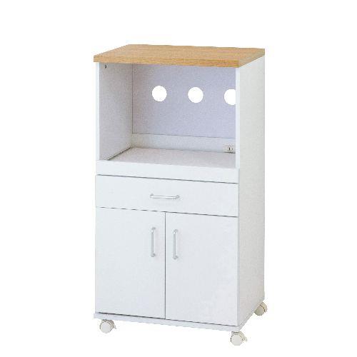 クロシオ 【組立式】65703 らくらくレンジワゴン ホワイト