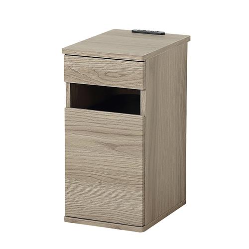 クロシオ 【完成品】コンセント付ダストボックス グレージュ グレージュ