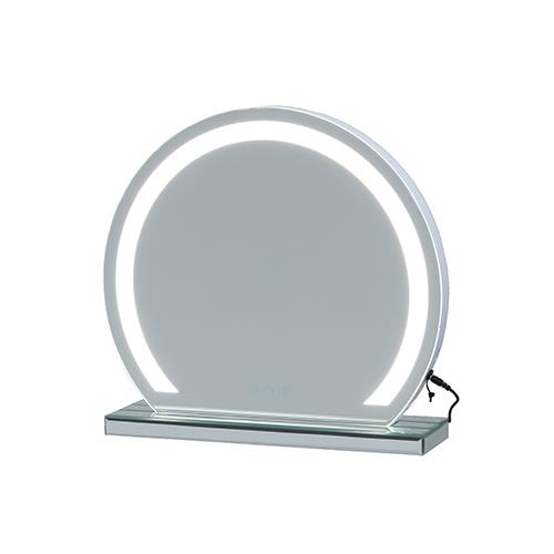 クロシオ 【一部組立】 アーチリング卓上ミラー LED付