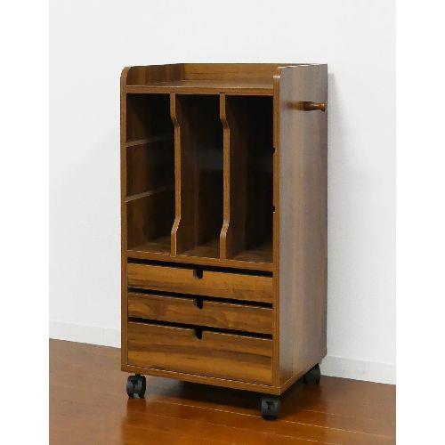 クロシオ 【組立式】 89529 リビングワゴン ブラウン