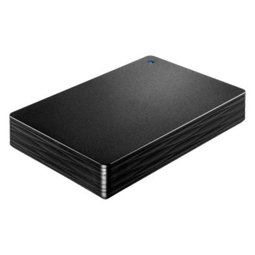 IODATA(アイ・オー・データ) HDPH-UTV2NV USB 5Gbps(USB 3.2 Gen1)対応 ポータブルハードディスク 4TB テレビ録画 ブラック