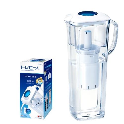 東レ(TORAY) PT307SLV ポット型浄水器 トレビーノ 0.8L 高除去 PFAS PFOA 有機フッ素化合物 除去試験済(付属のカートリッジは1個のみです）