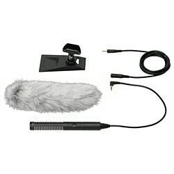 オーディオテクニカ(audio-technica) AT9944 モノラルマイクロホン コード長 0.3m プラグ 3.5mm L型 電池/プラグインパワー