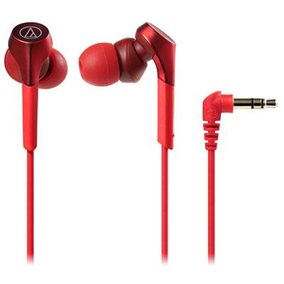 オーディオテクニカ(audio-technica) ATH-CKS550X RD レッド SOLID BASS インナーイヤーヘッドホン ハイレゾ対応