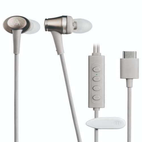 オーディオテクニカ(audio-technica) ATH-CKD7NC-BGD ベージュゴールド 有線式ノイズキャンセリングイヤホン USB Type-C用
