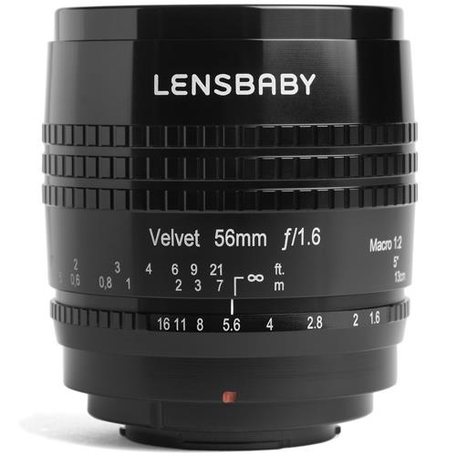 【長期保証付】レンズベビー(LENSBABY) Velvet 56 ブラック マイクロフォーサーズ用