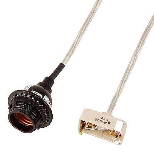 ヤザワ ICL1 ブラック×クリア ペンダントライトソケットコード シーリング用