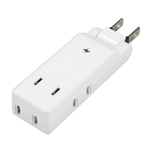 ヤザワ Y02CMK400WH ホワイト 雷ガード付極小コーナータップ4個口