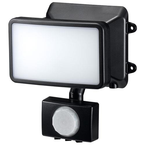 ヤザワ SLR3LES ブラック ソーラー式 3WLED センサーライト 1灯