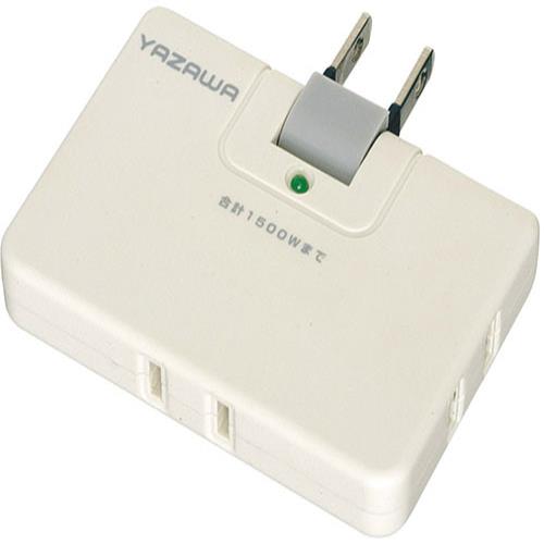 ヤザワ Y02CHK300WH ホワイト 雷サージ付コーナータップ13000V