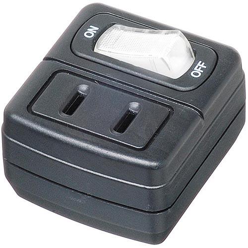 ヤザワ Y02F110BK ブラック 省エネタップ1個口