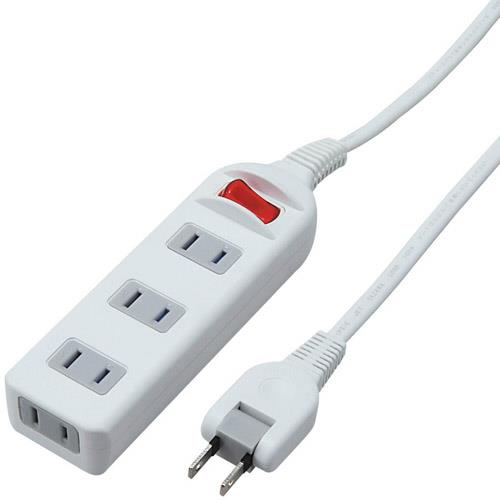 ヤザワ 耐トラシャッター集中スイッチ付 4個口 2m Y02S412WH ホワイト