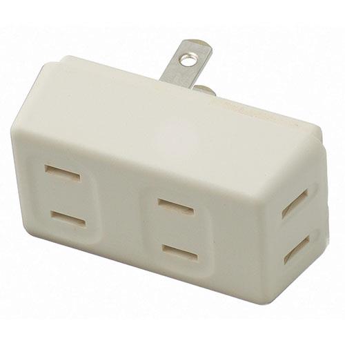 ヤザワ Y02FU300WH ホワイト 耐トラ付フロントタップ3個口