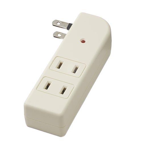 ヤザワ Y02SK300WH ホワイト 雷サージ付サイドタップ3個口