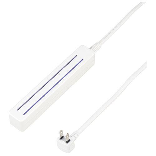 ヤザワ H6LS10015WH ホワイト 差込みフリータップ2ロングタイプ 8~9個口 上挿し 1.5m