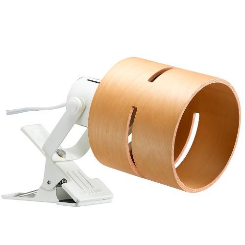 ヤザワ CLX60X01NA ナチュラル ウッドセードクリップライト