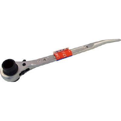 スーパーツール RNB1719 曲りしの付･両口ラチェットレンチ 爪式 六角対辺：17×19