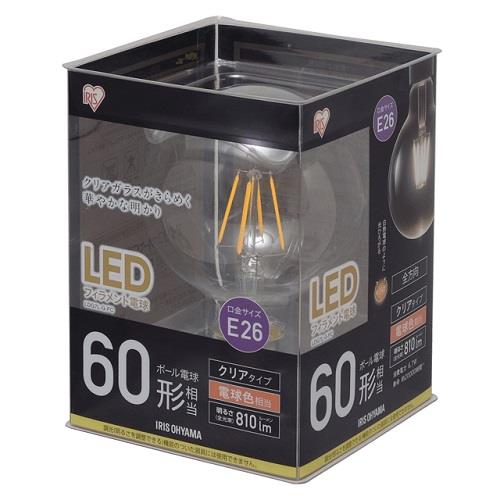 アイリスオーヤマ(Iris Ohyama) LDG7L-G-FC LEDフィラメント電球 電球色 E26口金 60W形相当 810lm