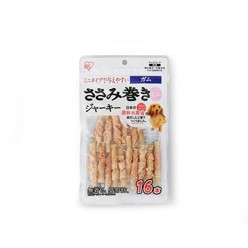 アイリスオーヤマ(Iris Ohyama) P-IJ-GMMN16 ささみ巻きジャーキーガムミニ16本