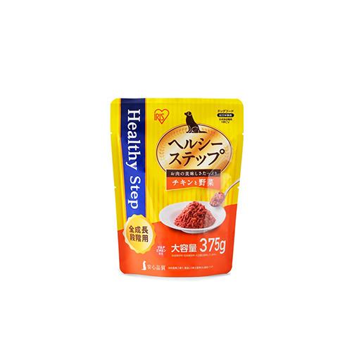 アイリスオーヤマ(Iris Ohyama) HRCV ヘルシーステップレトルト チキンと野菜 375g 全成長段階用